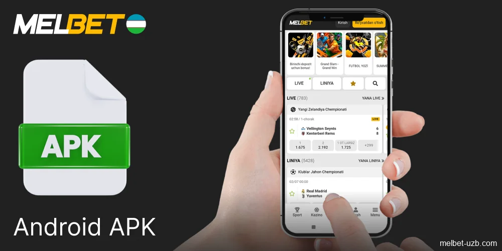 Melbet android apk yuklash bo'yicha qo'llanma